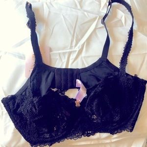 Fenty Savage black lace bra 36DDD